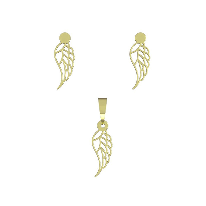 نیم ست طلا 18 عیار زنانه مدوپد مدل هندسی کد NA11134 نیم ست طلا 18 عیار زنانه مدوپد مدل هندسی کد NA11134