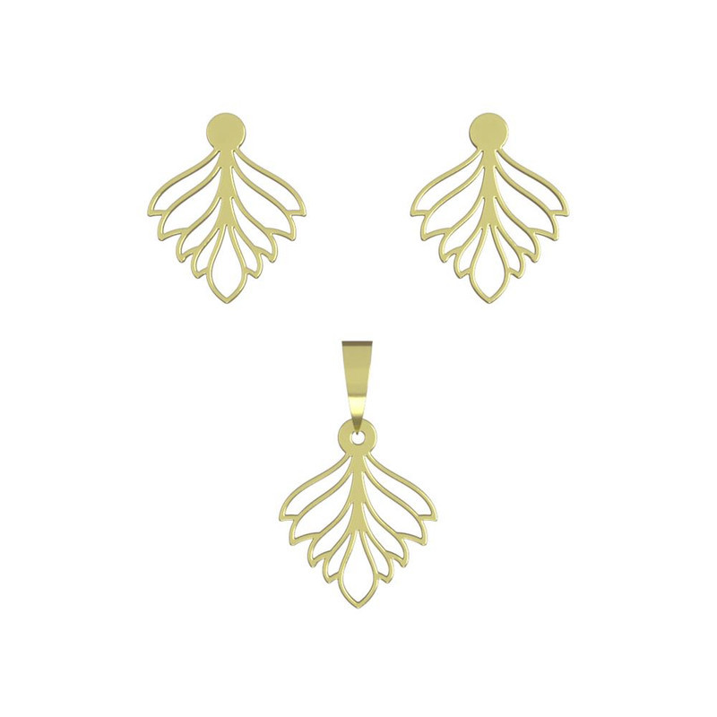 نیم ست طلا 18 عیار زنانه مدوپد مدل هندسی کد NA11136 نیم ست طلا 18 عیار زنانه مدوپد مدل هندسی کد NA11136