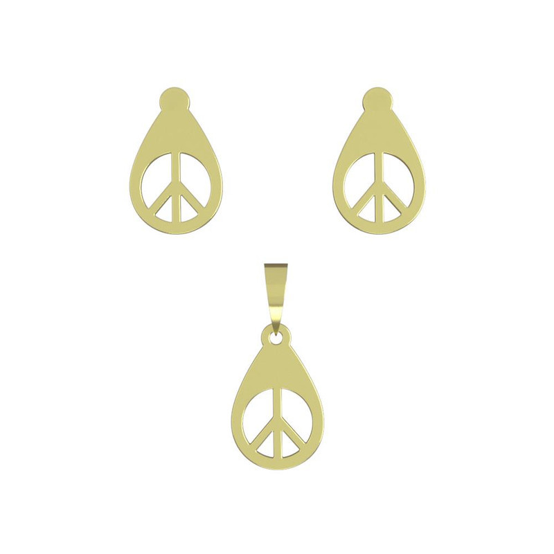 نیم ست طلا 18 عیار زنانه مدوپد مدل هندسی کد NA11215 نیم ست طلا 18 عیار زنانه مدوپد مدل هندسی کد NA11215