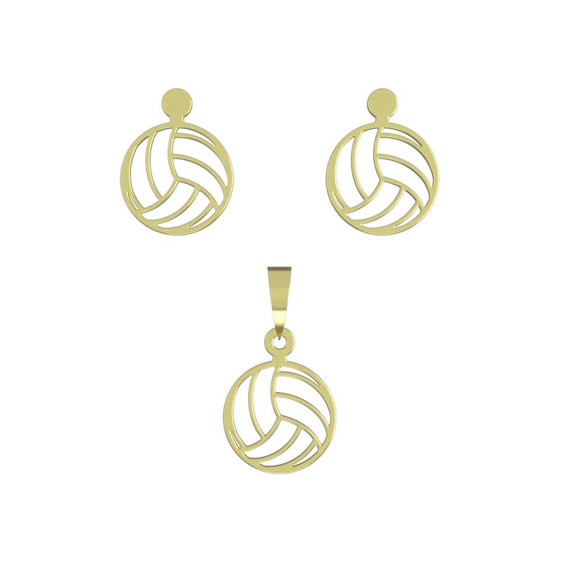 نیم ست طلا 18 عیار زنانه مدوپد مدل توپ بسکتبال کد NA11222 نیم ست طلا 18 عیار زنانه مدوپد مدل توپ بسکتبال کد NA11222