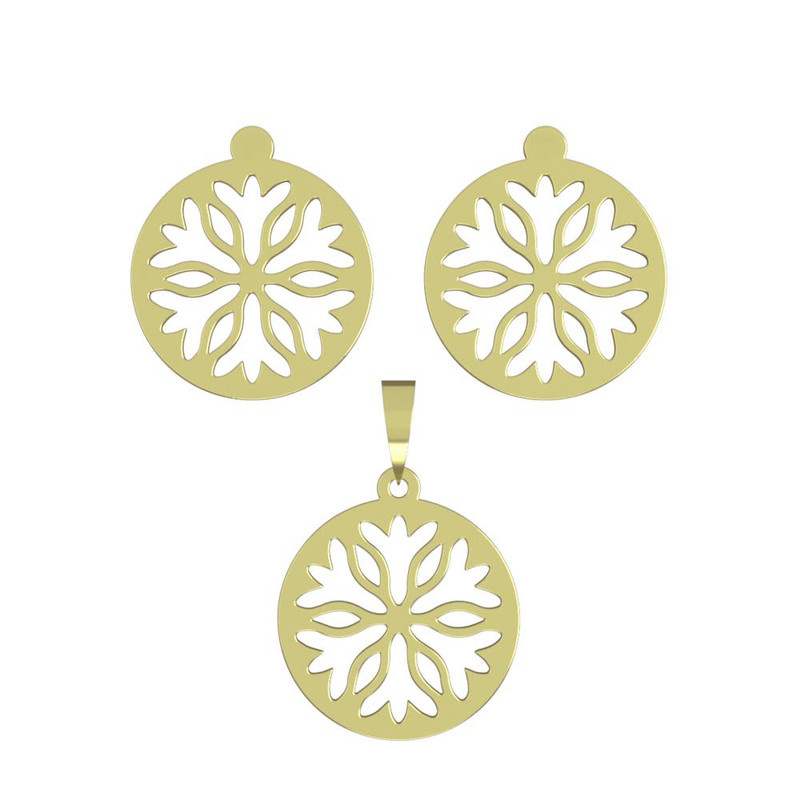 نیم ست طلا 18 عیار زنانه مدوپد مدل هندسی کد NA11385 نیم ست طلا 18 عیار زنانه مدوپد مدل هندسی کد NA11385