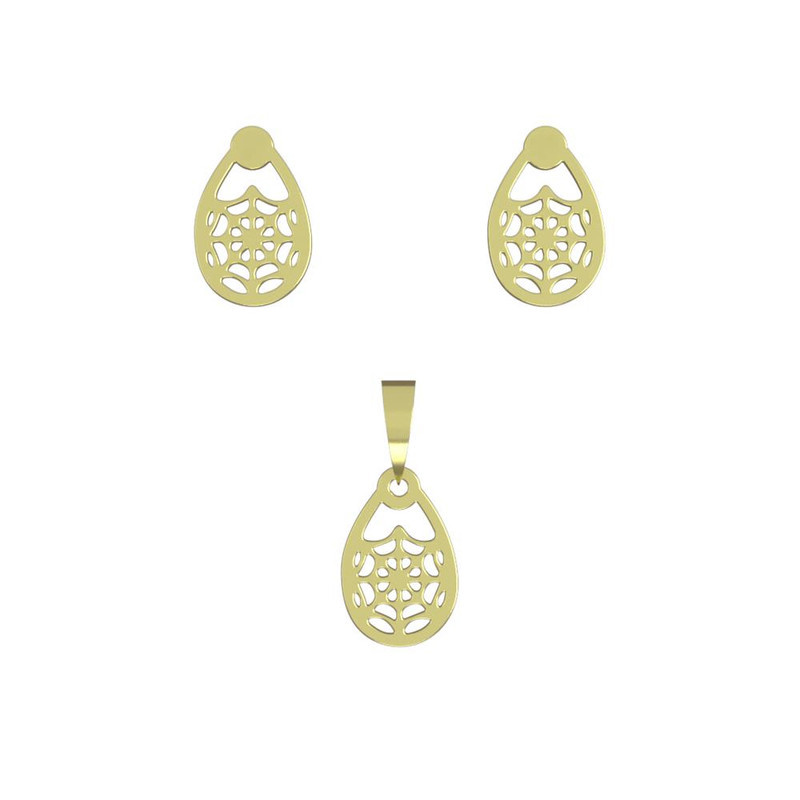 نیم ست طلا 18 عیار زنانه مدوپد مدل هندسی کد NA11496 نیم ست طلا 18 عیار زنانه مدوپد مدل هندسی کد NA11496