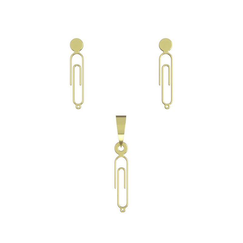 نیم ست طلا 18 عیار زنانه مدوپد مدل کلیپس کد NA11503 نیم ست طلا 18 عیار زنانه مدوپد مدل کلیپس کد NA11503