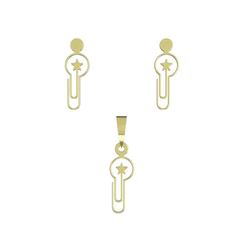 نیم ست طلا 18 عیار زنانه مدوپد مدل کلیپس کد NA11504 نیم ست طلا 18 عیار زنانه مدوپد مدل کلیپس کد NA11504