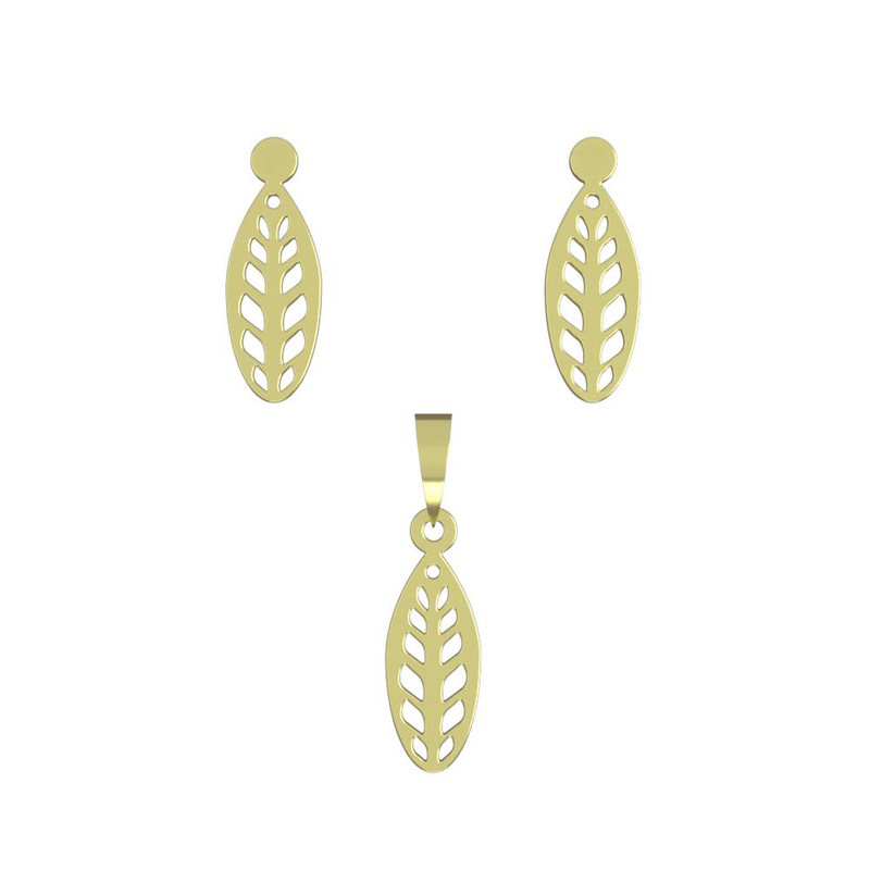 نیم ست طلا 18 عیار زنانه مدوپد مدل هندسی کد NA11609 نیم ست طلا 18 عیار زنانه مدوپد مدل هندسی کد NA11609