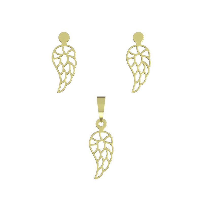 نیم ست طلا 18 عیار زنانه مدوپد مدل هندسی کد NA11610 نیم ست طلا 18 عیار زنانه مدوپد مدل هندسی کد NA11610