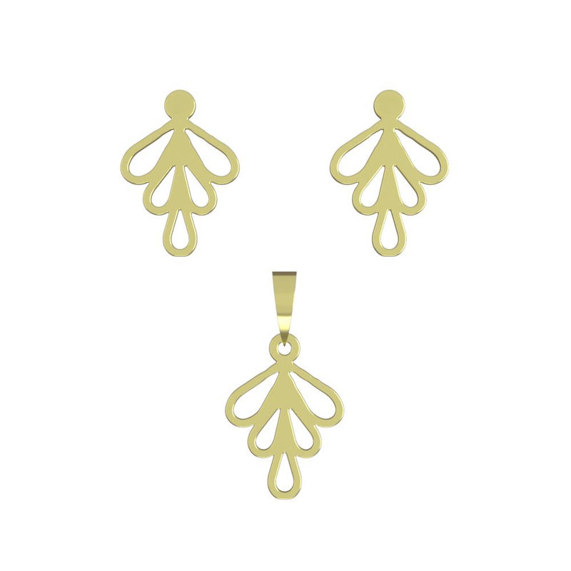 نیم ست طلا 18 عیار زنانه مدوپد مدل هندسی کد NA11721 نیم ست طلا 18 عیار زنانه مدوپد مدل هندسی کد NA11721