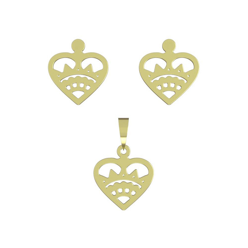 نیم ست طلا 18 عیار زنانه مدوپد مدل هندسی کد NA11762 نیم ست طلا 18 عیار زنانه مدوپد مدل هندسی کد NA11762