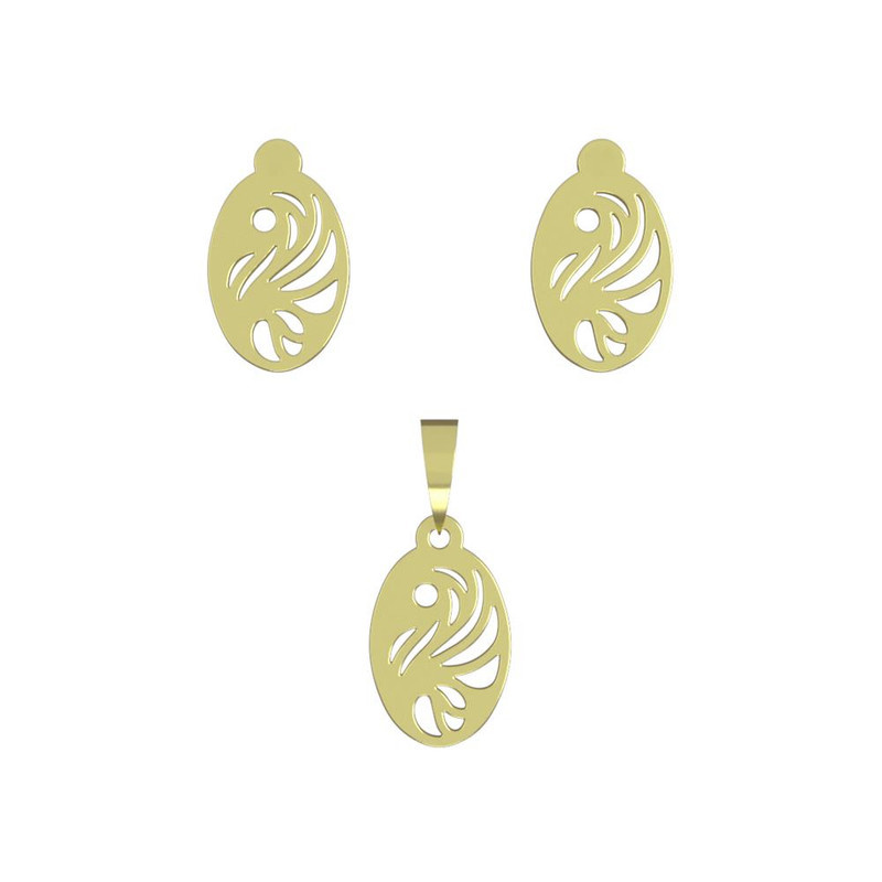 نیم ست طلا 18 عیار زنانه مدوپد مدل هندسی کد NA11774 نیم ست طلا 18 عیار زنانه مدوپد مدل هندسی کد NA11774