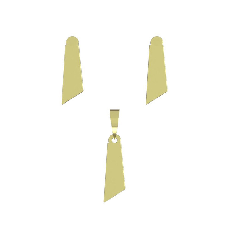 نیم ست طلا 18 عیار زنانه مدوپد مدل هندسی کد NA11802 نیم ست طلا 18 عیار زنانه مدوپد مدل هندسی کد NA11802