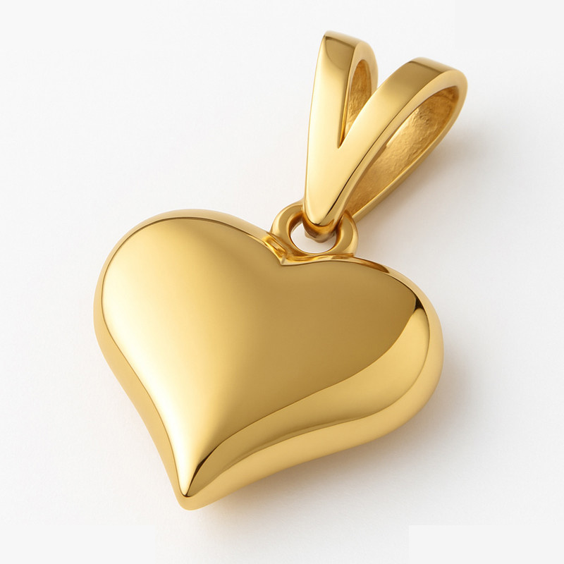 آویز گردنبند طلا 18 عیار زنانه مدوپد طرح قلب دامله آویز گردنبند طلا 18 عیار زنانه مدوپد طرح قلب دامله