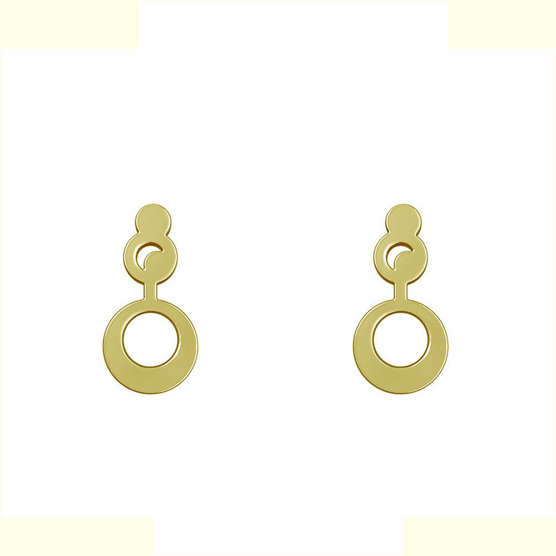 گوشواره طلا 18 عیار زنانه مدوپد مدل دایره کد GA1-10063 گوشواره طلا 18 عیار زنانه مدوپد مدل دایره کد GA1-10063