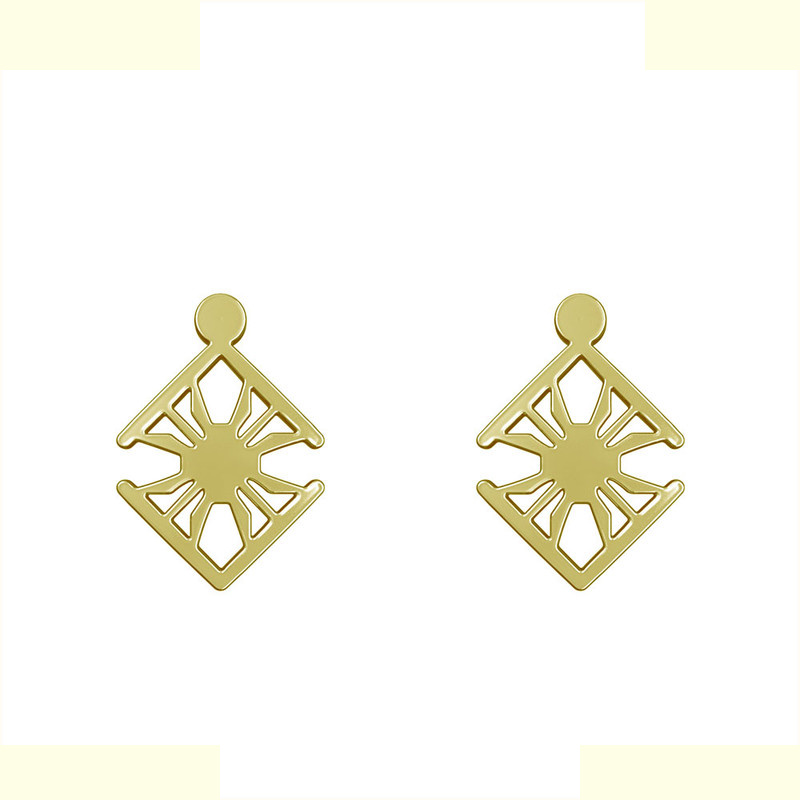 گوشواره طلا 18 عیار زنانه مدوپد مدل هندسی کد GA1-10100 گوشواره طلا 18 عیار زنانه مدوپد مدل هندسی کد GA1-10100