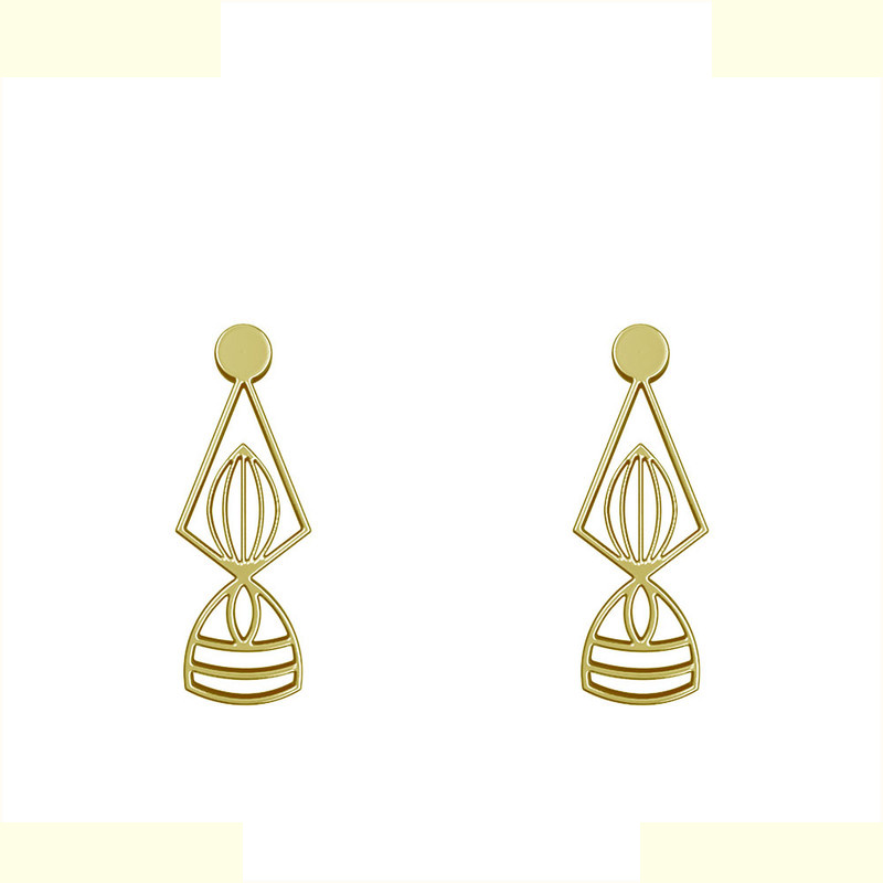 گوشواره طلا 18 عیار زنانه مدوپد مدل هندسی کد GA1-10102 گوشواره طلا 18 عیار زنانه مدوپد مدل هندسی کد GA1-10102