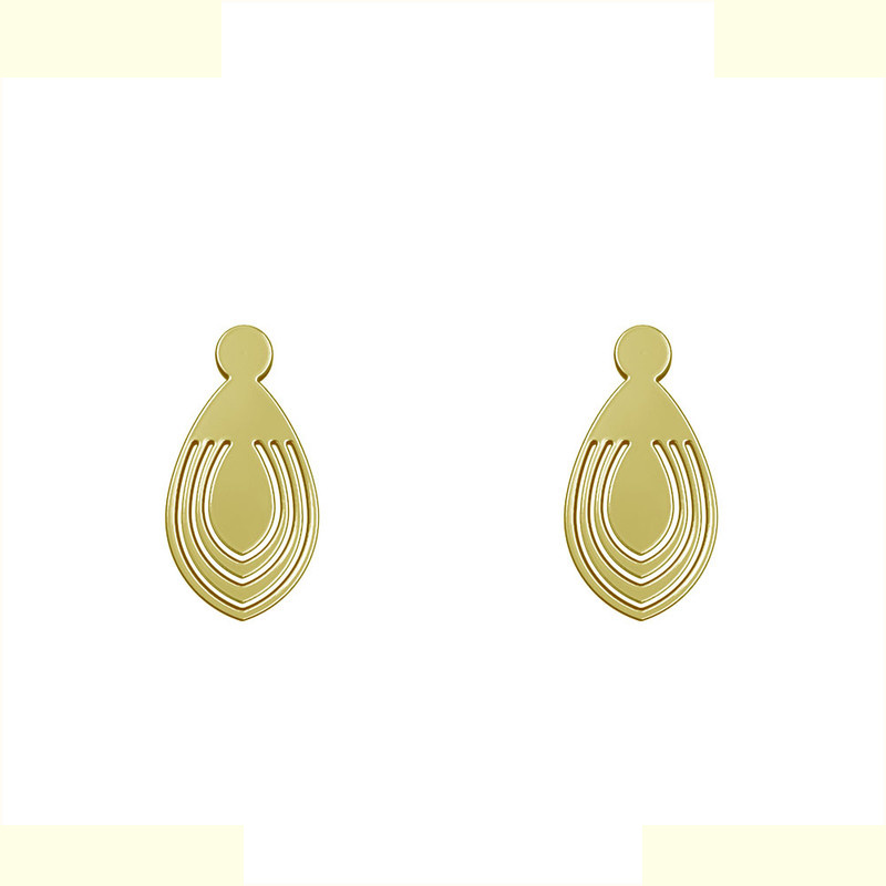 گوشواره طلا 18 عیار زنانه مدوپد مدل اشک کد GA1-10204