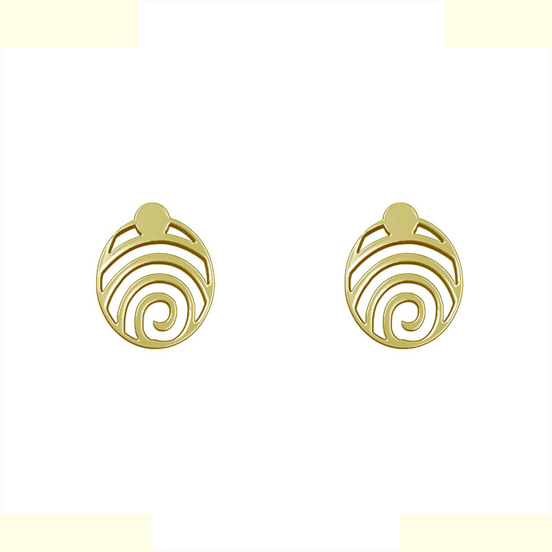 گوشواره طلا 18 عیار زنانه مدوپد مدل بیضی کد GA1-10256 گوشواره طلا 18 عیار زنانه مدوپد مدل بیضی کد GA1-10256