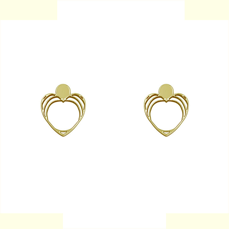 گوشواره طلا 18 عیار زنانه مدوپد مدل قلب کد GA1-10298 گوشواره طلا 18 عیار زنانه مدوپد مدل قلب کد GA1-10298