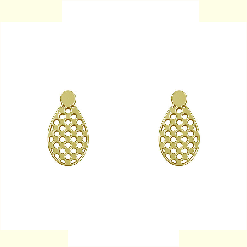 گوشواره طلا 18 عیار زنانه مدوپد مدل اشک کد GA1-10302