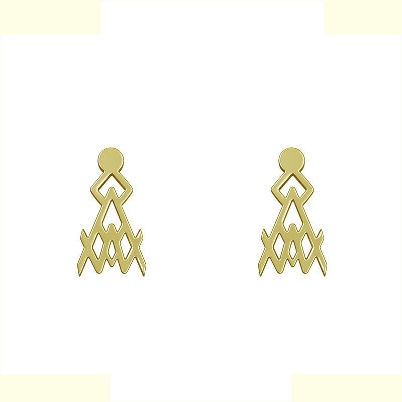 گوشواره طلا 18 عیار زنانه مدوپد مدل هندسی کد GA1-10313 گوشواره طلا 18 عیار زنانه مدوپد مدل هندسی کد GA1-10313