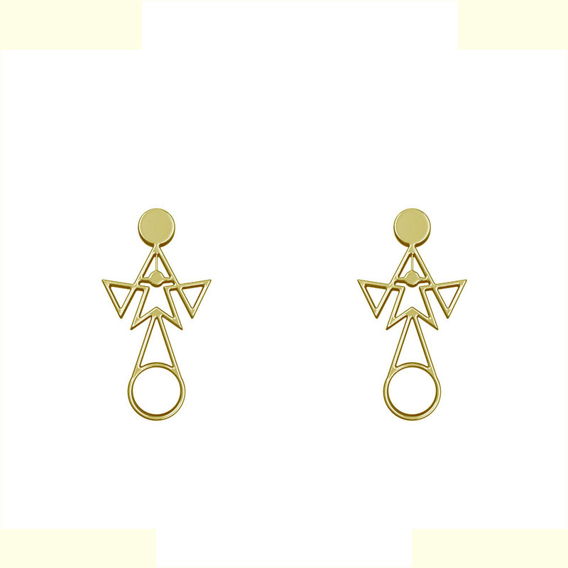 گوشواره طلا 18 عیار زنانه مدوپد مدل هندسی کد GA1-10330 گوشواره طلا 18 عیار زنانه مدوپد مدل هندسی کد GA1-10330