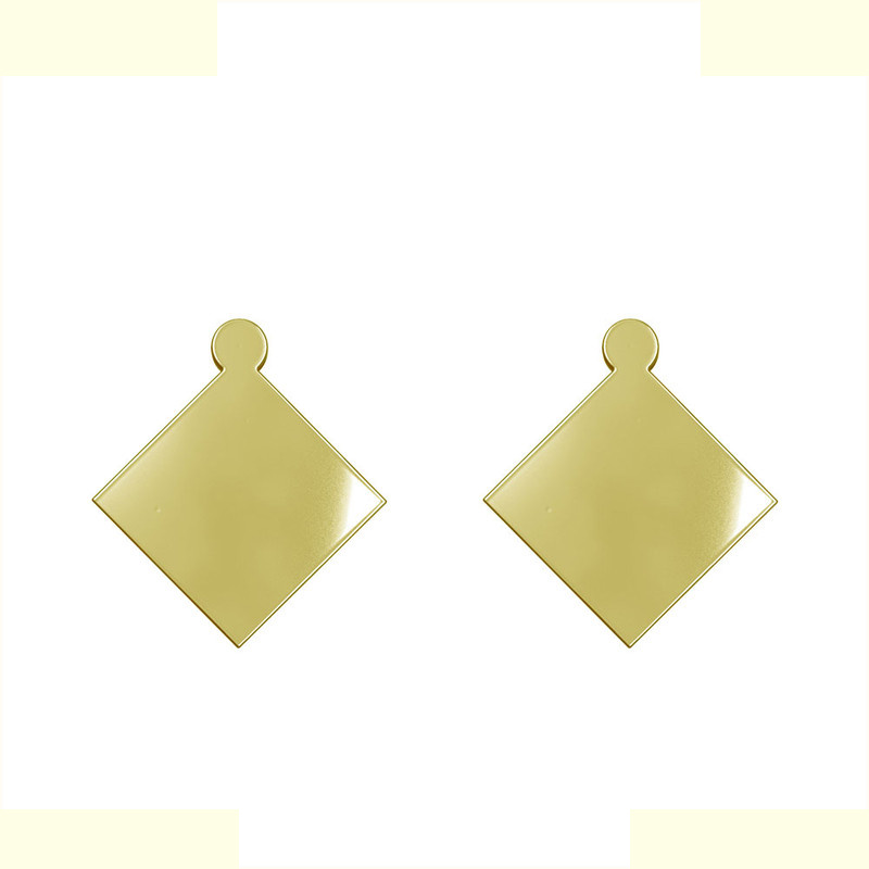 گوشواره طلا 18 عیار زنانه مدوپد مدل اسلیمی کد GA1-10336