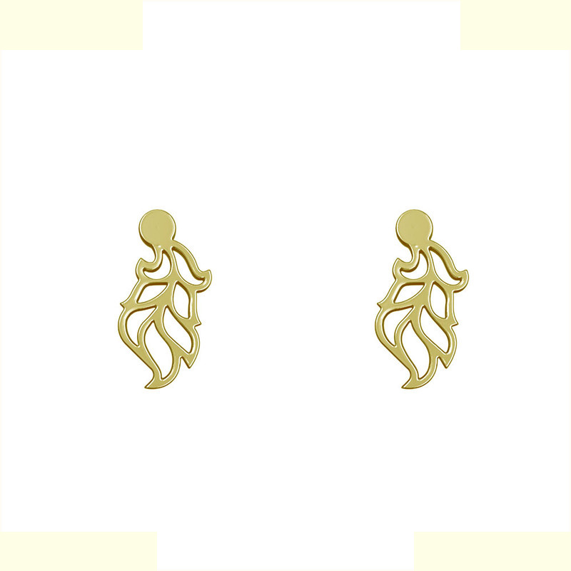 گوشواره طلا 18 عیار زنانه مدوپد مدل برگ کد GA1-10435 گوشواره طلا 18 عیار زنانه مدوپد مدل برگ کد GA1-10435