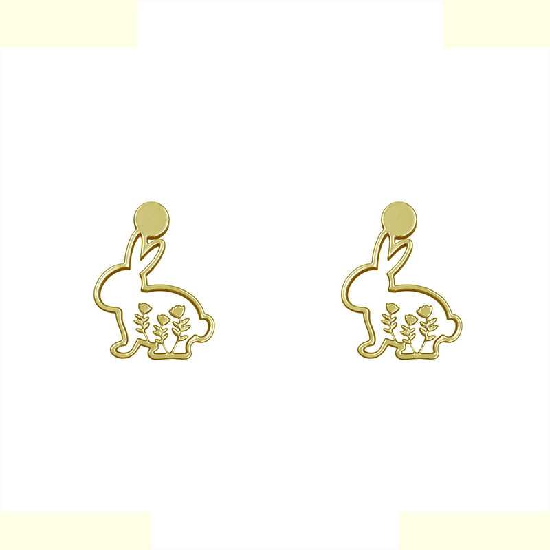 گوشواره طلا 18 عیار زنانه مدوپد مدل خرگوش کد GA1-10453 گوشواره طلا 18 عیار زنانه مدوپد مدل خرگوش کد GA1-10453