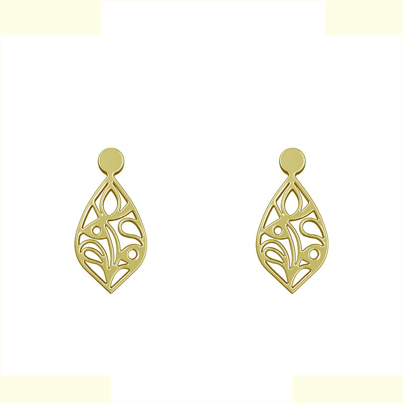 گوشواره طلا 18 عیار زنانه مدوپد مدل اشک کد GA1-10493 گوشواره طلا 18 عیار زنانه مدوپد مدل اشک کد GA1-10493