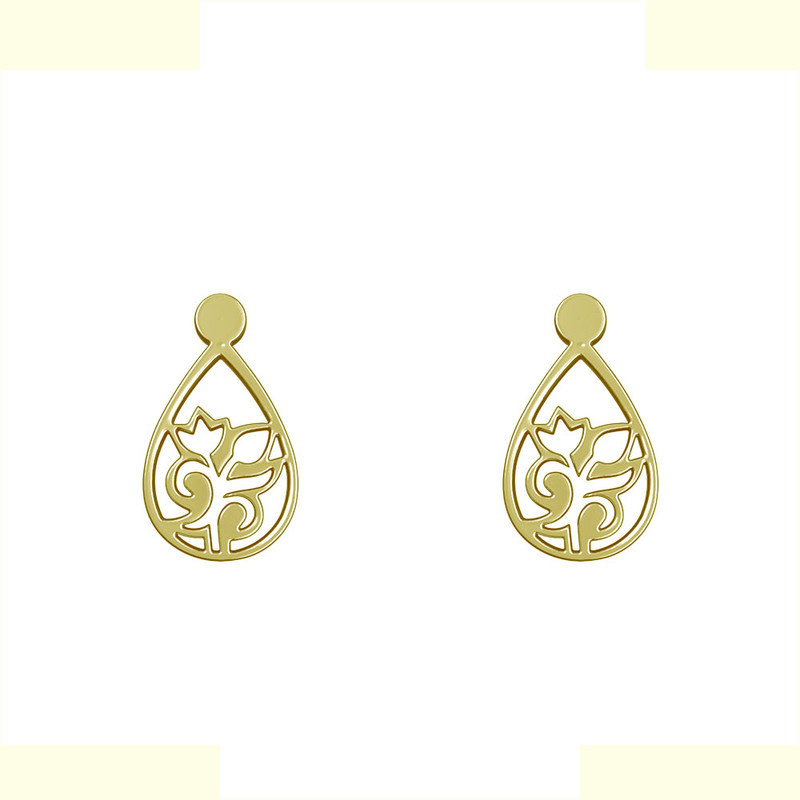 گوشواره طلا 18 عیار زنانه مدوپد مدل گل کد GA1-10520 گوشواره طلا 18 عیار زنانه مدوپد مدل گل کد GA1-10520