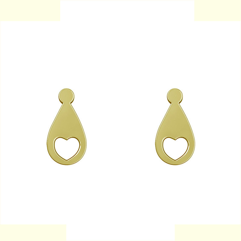 گوشواره طلا 18 عیار زنانه مدوپد مدل قلب کد GA1-10559 گوشواره طلا 18 عیار زنانه مدوپد مدل قلب کد GA1-10559