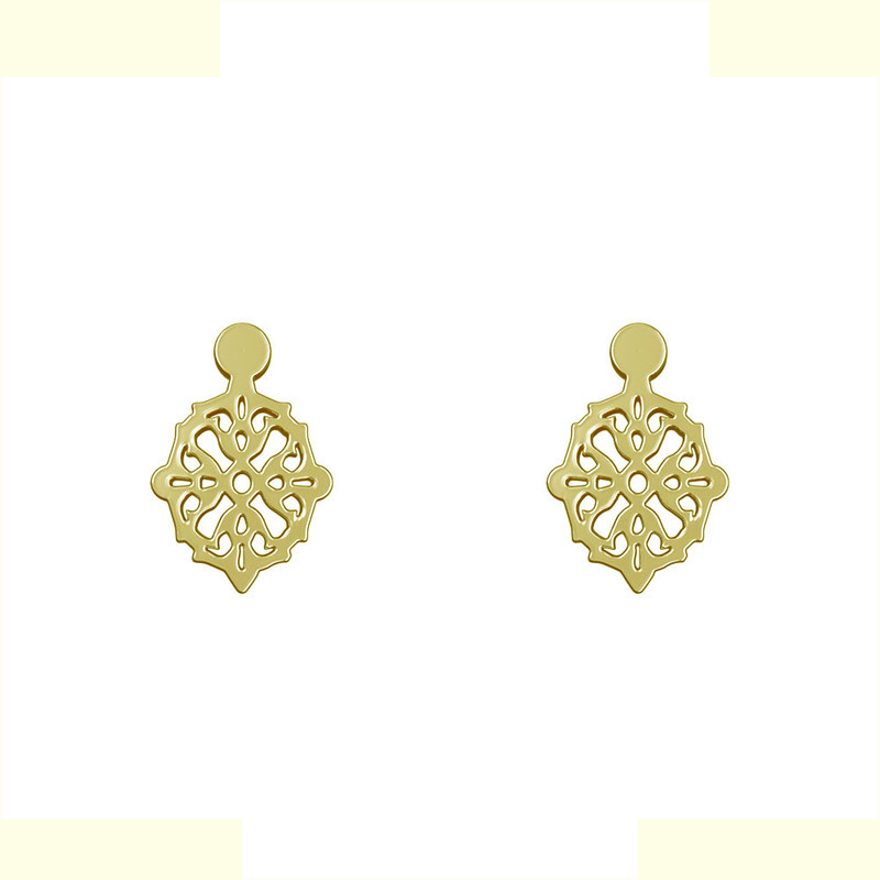 گوشواره طلا 18 عیار زنانه مدوپد مدل اسلیمی کد GA1-10588 گوشواره طلا 18 عیار زنانه مدوپد مدل اسلیمی کد GA1-10588