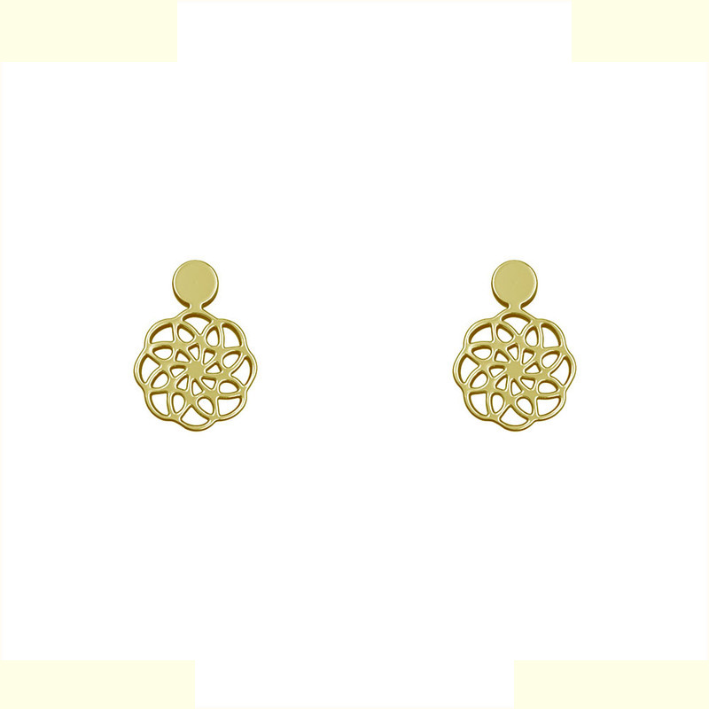 گوشواره طلا 18 عیار زنانه مدوپد مدل گل کد GA1-10624 گوشواره طلا 18 عیار زنانه مدوپد مدل گل کد GA1-10624