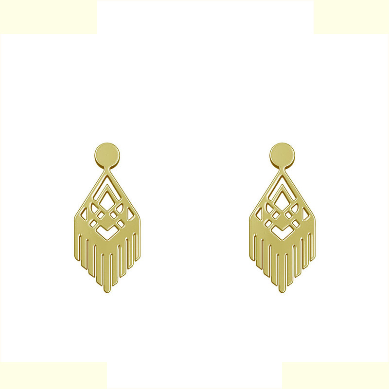 گوشواره طلا 18 عیار زنانه مدوپد مدل هندسی کد GA1-10657 گوشواره طلا 18 عیار زنانه مدوپد مدل هندسی کد GA1-10657