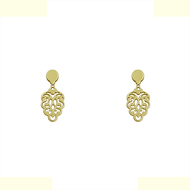 گوشواره طلا 18 عیار زنانه مدوپد مدل اسلیمی کد GA1-10674 گوشواره طلا 18 عیار زنانه مدوپد مدل اسلیمی کد GA1-10674