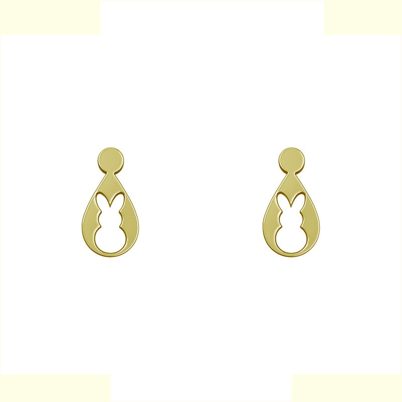 گوشواره طلا 18 عیار زنانه مدوپد مدل خرگوش کد GA1-10682 گوشواره طلا 18 عیار زنانه مدوپد مدل خرگوش کد GA1-10682