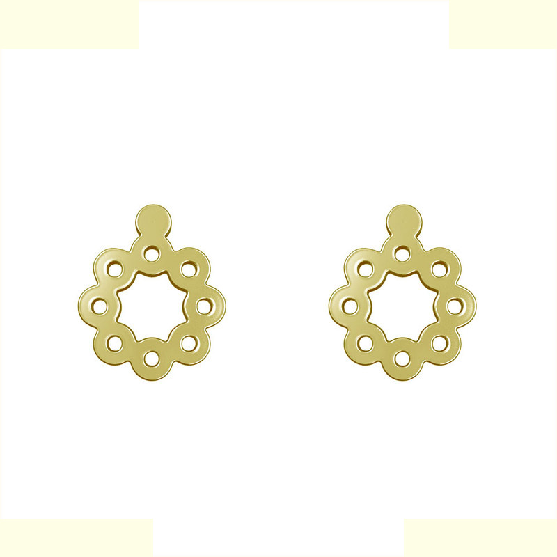 گوشواره طلا 18 عیار زنانه مدوپد مدل گل کد GA1-10732 گوشواره طلا 18 عیار زنانه مدوپد مدل گل کد GA1-10732