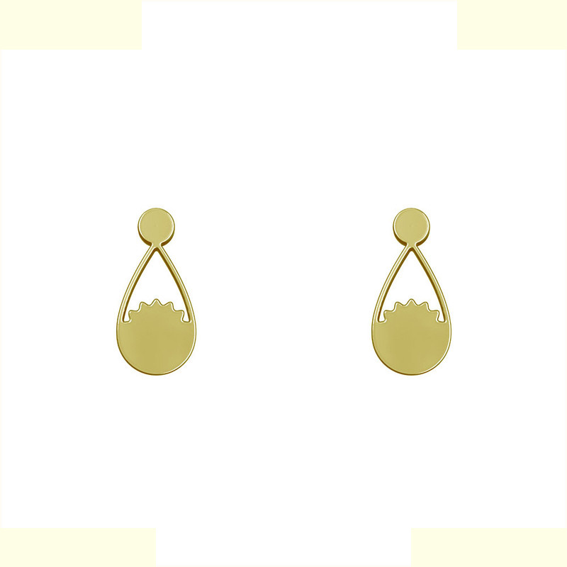 گوشواره طلا 18 عیار زنانه مدوپد مدل اشک کد GA1-10748