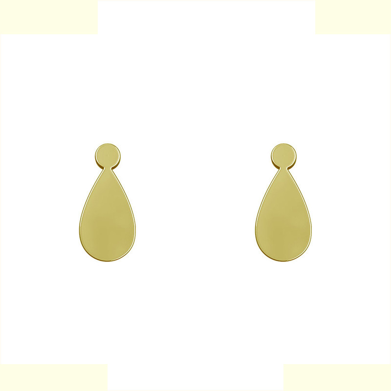 گوشواره طلا 18 عیار زنانه مدوپد مدل اشک کد GA1-10749