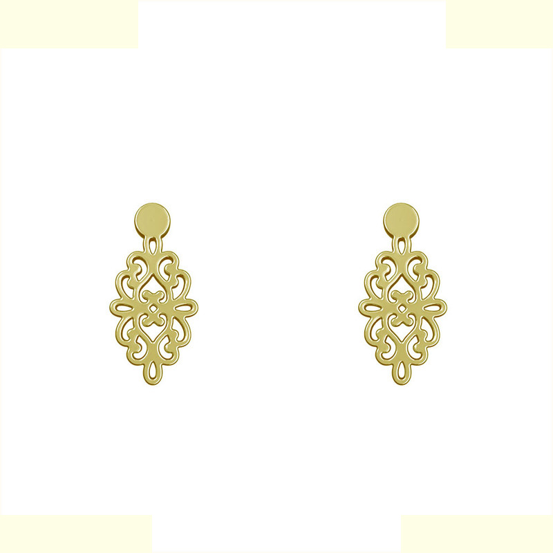 گوشواره طلا 18 عیار زنانه مدوپد مدل اسلیمی کد GA1-10751 گوشواره طلا 18 عیار زنانه مدوپد مدل اسلیمی کد GA1-10751