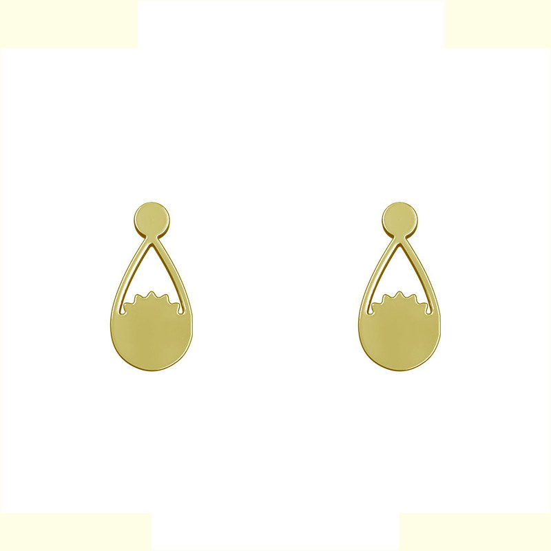 گوشواره طلا 18 عیار زنانه مدوپد مدل اشک کد GA1-10760