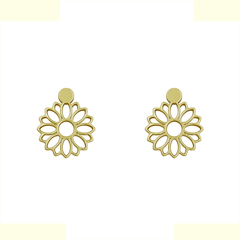 گوشواره طلا 18 عیار زنانه مدوپد مدل گل کد GA1-10761 گوشواره طلا 18 عیار زنانه مدوپد مدل گل کد GA1-10761