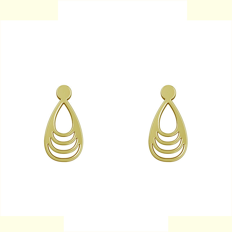 گوشواره طلا 18 عیار زنانه مدوپد مدل اشک کد GA1-10764