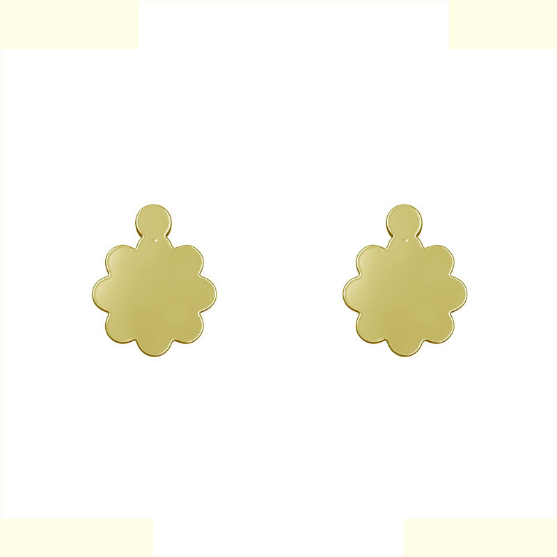 گوشواره طلا 18 عیار زنانه مدوپد مدل گل کد GA1-10773