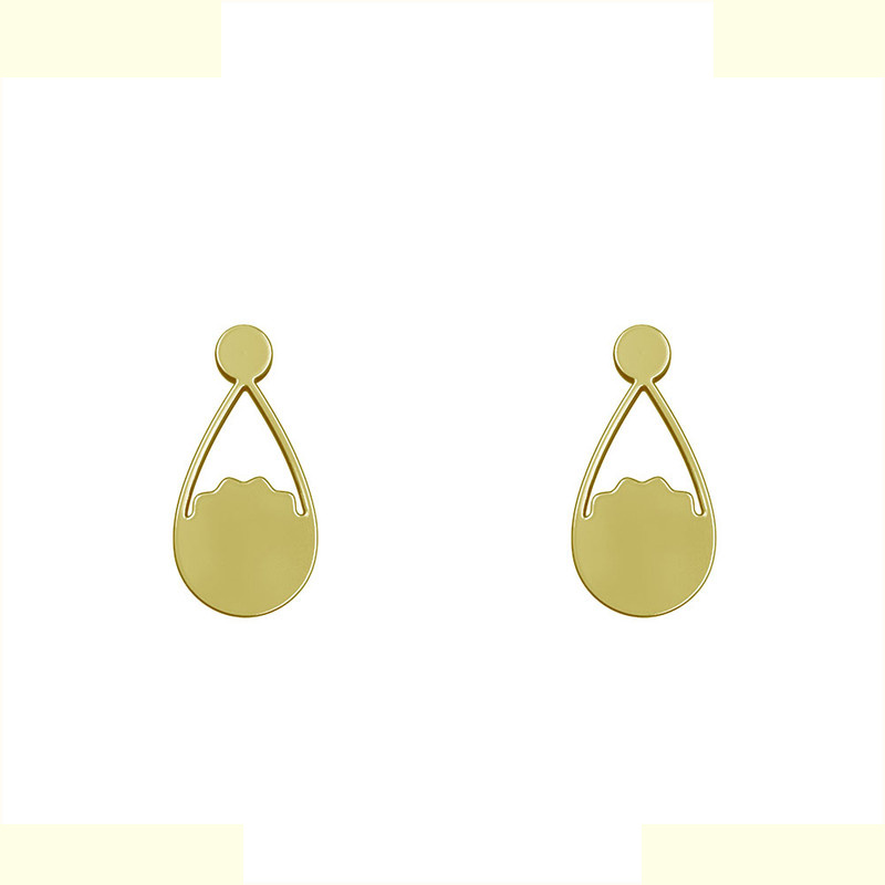 گوشواره طلا 18 عیار زنانه مدوپد مدل اشک کد GA1-10775