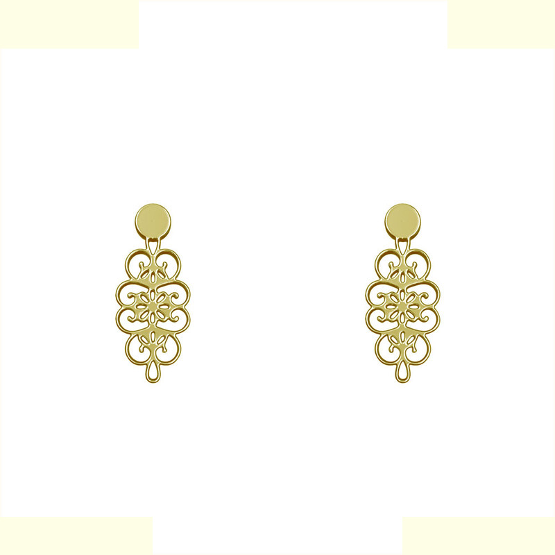 گوشواره طلا 18 عیار زنانه مدوپد مدل اسلیمی کد GA1-10803 گوشواره طلا 18 عیار زنانه مدوپد مدل اسلیمی کد GA1-10803