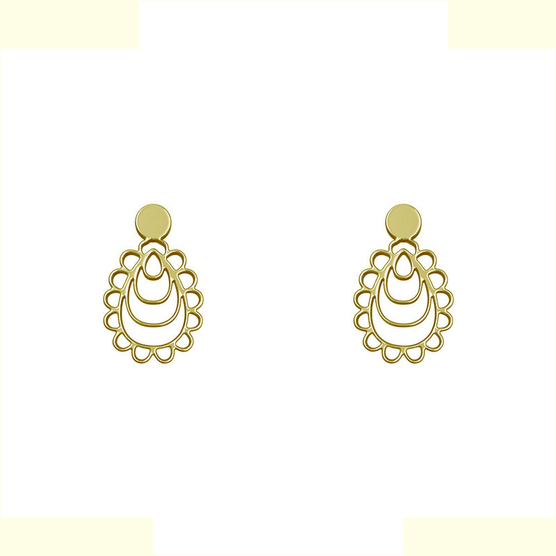 گوشواره طلا 18 عیار زنانه مدوپد مدل هندسی کد GA1-10804 گوشواره طلا 18 عیار زنانه مدوپد مدل هندسی کد GA1-10804