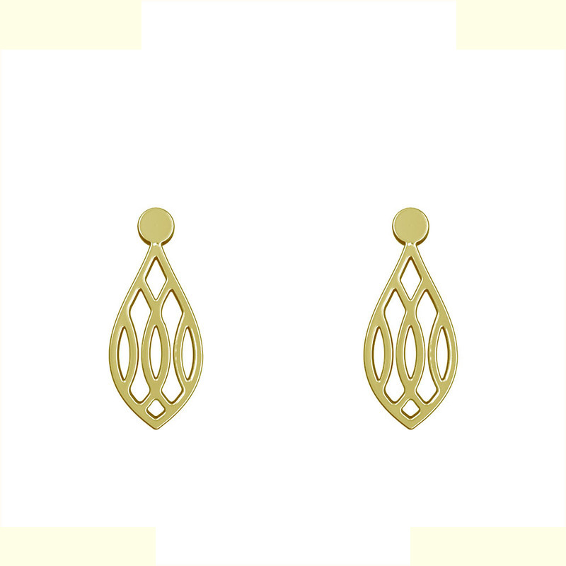 گوشواره طلا 18 عیار زنانه مدوپد مدل اشک کد GA1-10835