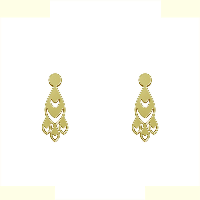 گوشواره طلا 18 عیار زنانه مدوپد مدل اسلیمی کد GA1-10837 گوشواره طلا 18 عیار زنانه مدوپد مدل اسلیمی کد GA1-10837