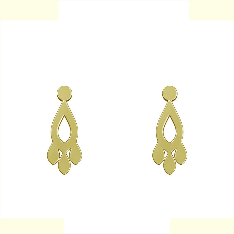 گوشواره طلا 18 عیار زنانه مدوپد مدل اشک کد GA1-10841