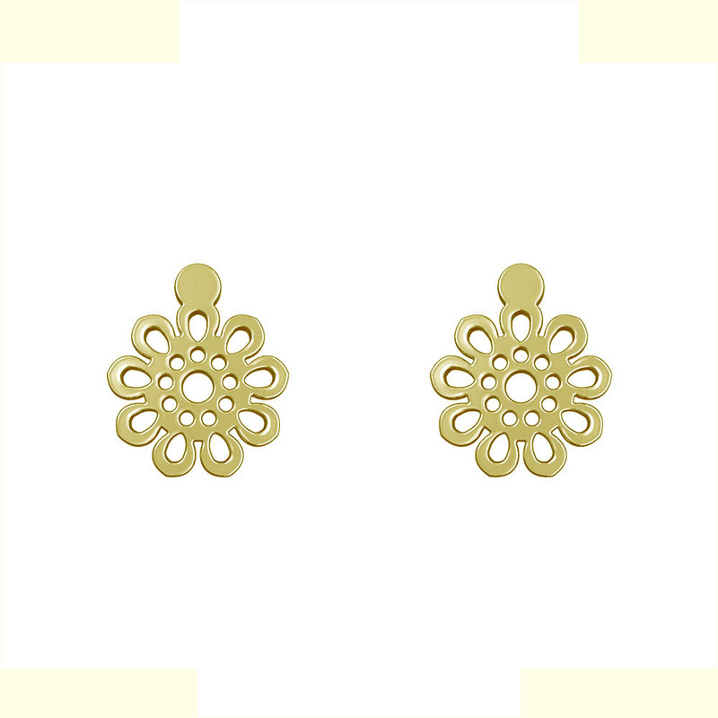 گوشواره طلا 18 عیار زنانه مدوپد مدل گل کد GA1-10864 گوشواره طلا 18 عیار زنانه مدوپد مدل گل کد GA1-10864